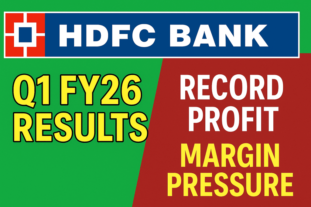 🏦 HDFC Bank Q1 FY26 Results: Record Profit, But Margin Pressures Mount&nbsp;📉📈