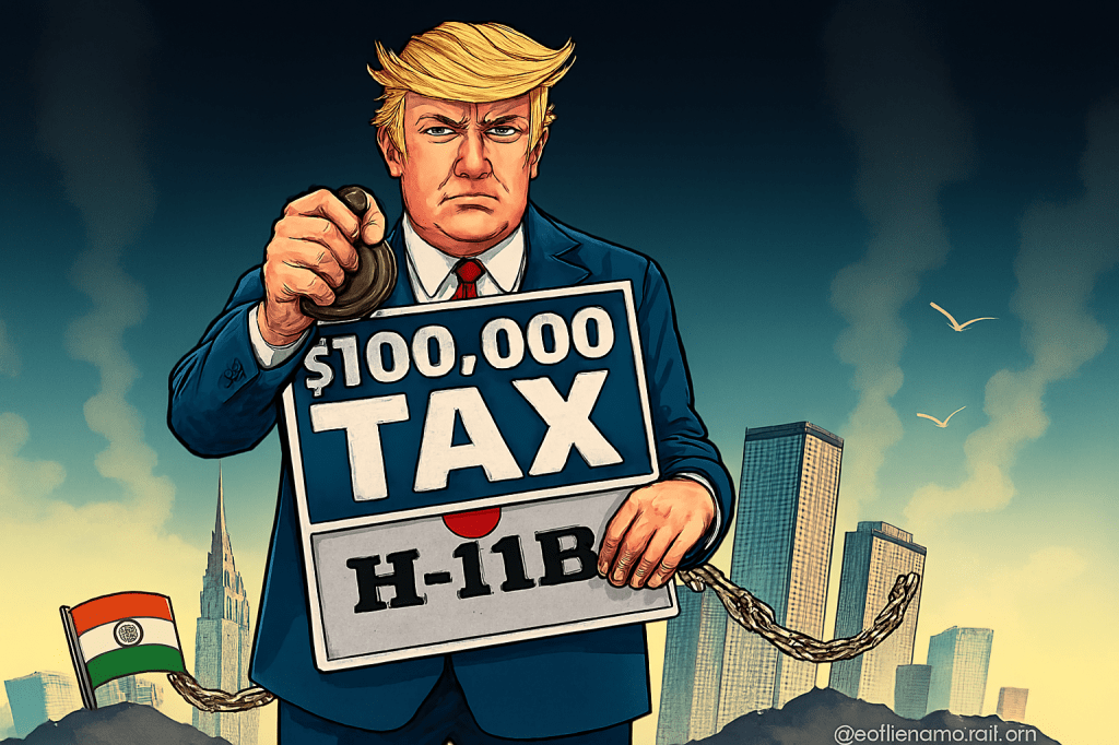 Trump’s $100,000 H1B Visa Tax: A Plot Twist for Indian IT & US Tech&nbsp;Giants